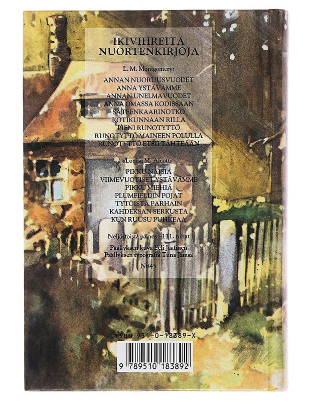 Anna ystävämme - Montgomery, L. M. - Nuorten kirjat - 10105484280 - 1