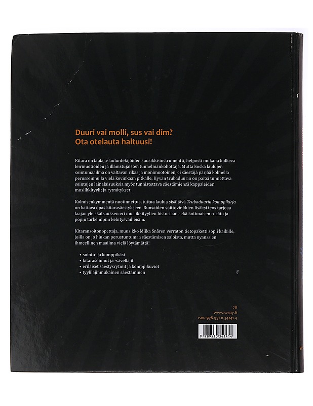 Trubaduurin komppikirja - Snåre, Miika - Musiikki- ja elokuvakirjat - 10105484290 - 1