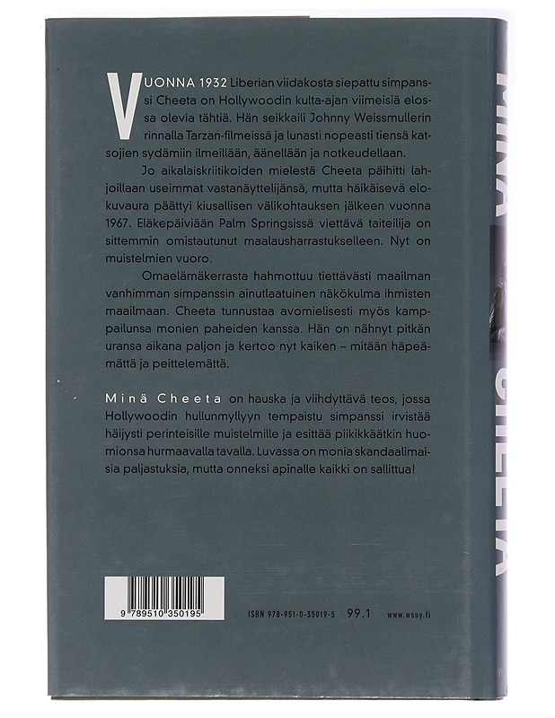 Minä Cheeta : omaelämäkerta - Lever, James - Elämäkerrat ja muistelmat - 10105484345 - 1