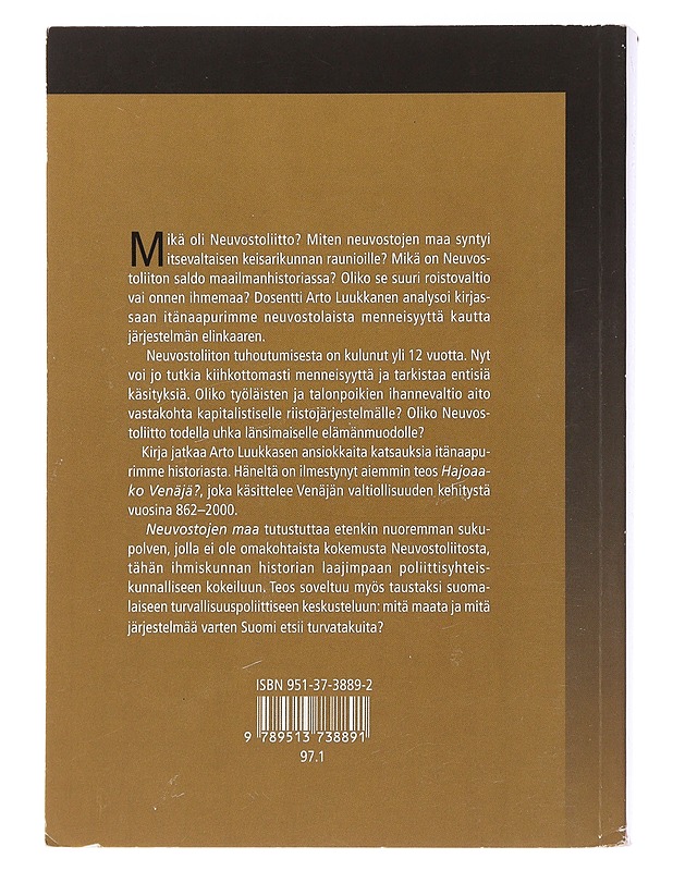 Neuvostojen maa - Arto Luukkanen - Historiakirjat - 10105484394 - 1