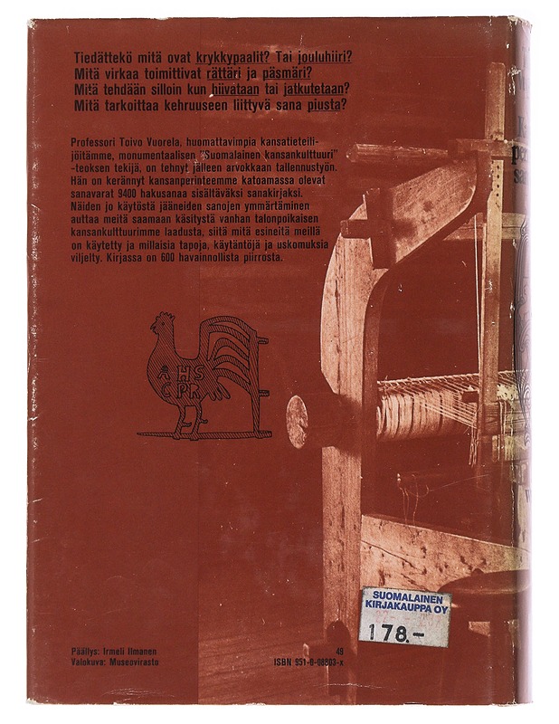 Kansanperinteen sanakirja - Toivo Vuorela - Tietokirjat ja oppaat - 10105484417 - 1