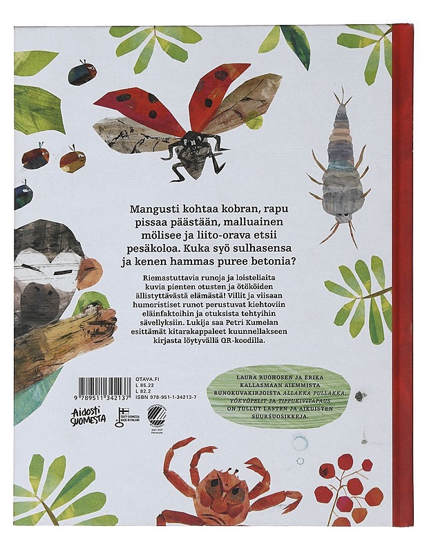 Otus opus : runoa ja totta pienistä eläimistä - Ruohonen, Laura - Lastenkirjat - 10105484429 - 1