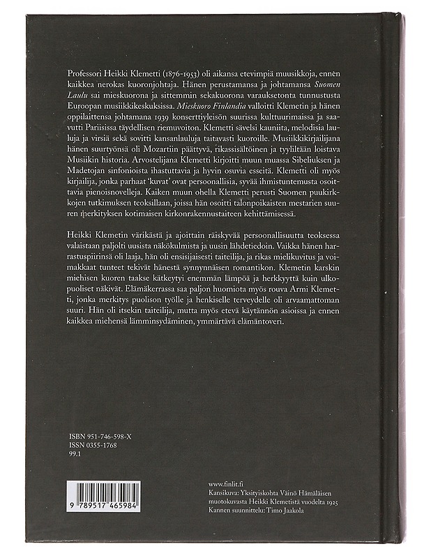 Heikki Klemetti : elämäntyö ja henkilökuva - Pentti Virrankoski - Elämäkerrat ja muistelmat - 10105484447 - 1