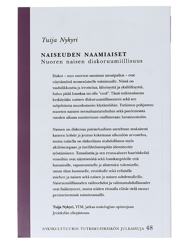 Naiseuden naamiaiset - Tuija Nykyri - Tietokirjat ja oppaat - 10105484457 - 1