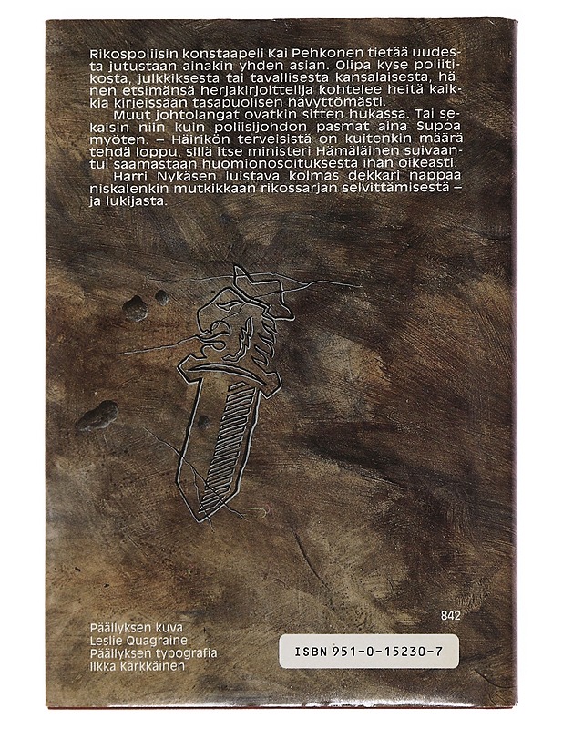 Joku pelkää kirjettäsi : rikosromaani - Harri Nykänen - Romaanit ja novellit - 10105484462 - 1