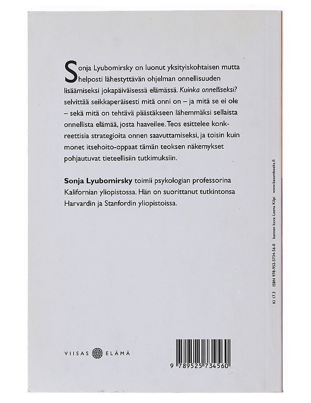Kuinka onnelliseksi? - Lyubomirsky, Sonja - Tietokirjat ja oppaat - 10105484484 - 1