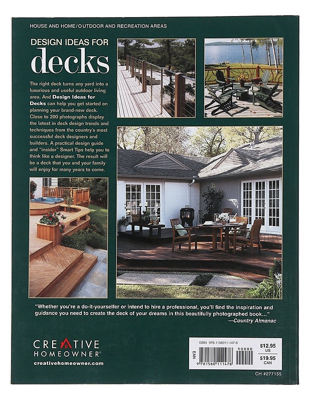 Design ideas for decks - Bakke - Tietokirjat ja oppaat - 10105484578 - 1