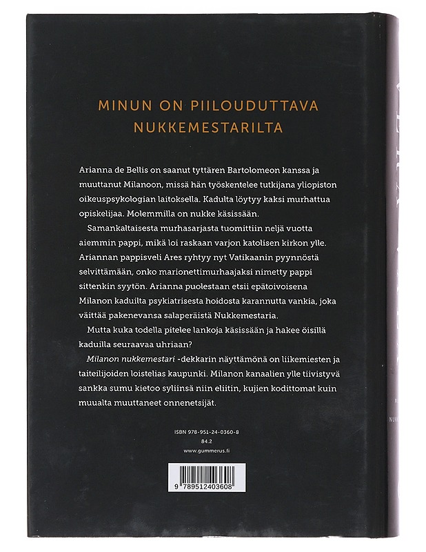 Milanon nukkemestari - Vera Vala - Jännitys ja dekkarit - 10105484732 - 1