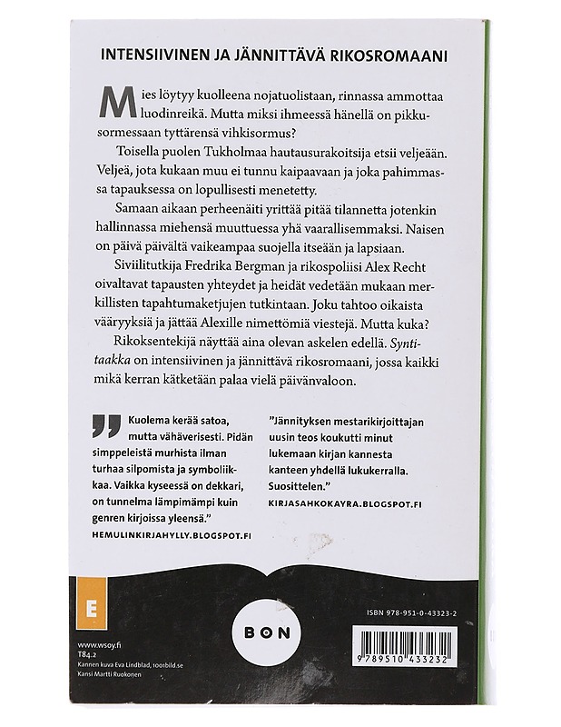 Syntitaakka - Ohlsson, Kristina - Jännitys ja dekkarit - 10105484824 - 1