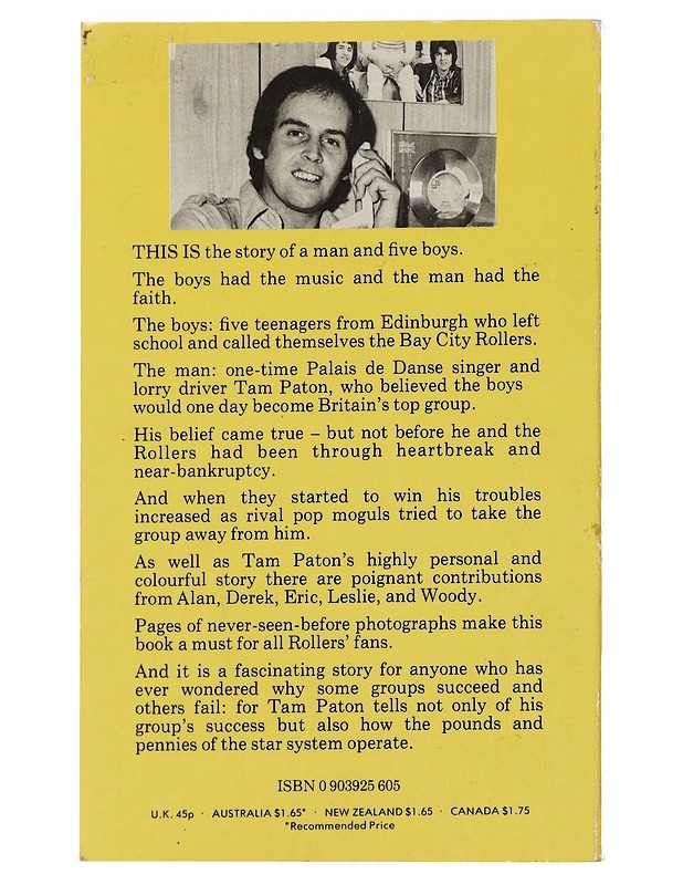 The Bay City Rollers - Michael Wale - Musiikki- ja elokuvakirjat - 10105484900 - 1