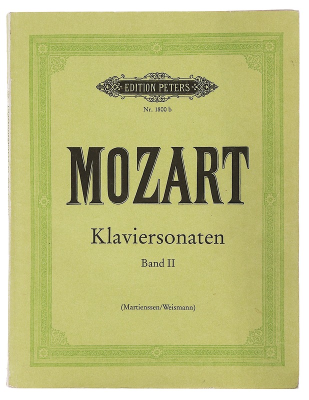 Mozart Klaviersonaten Band II nuottikirja - Martienssen / Weismann - Musiikki- ja elokuvakirjat - 10105485032 - 0