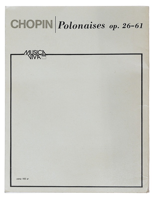 Polonezy op. 26-61 na fortepian - Chopin, Frédéric - Musiikki- ja elokuvakirjat - 10105485058 - 1