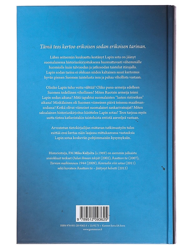 Lapin sota 1944-1945 -Kulju, Mika  - Historiakirjat - 10105485053 - 1