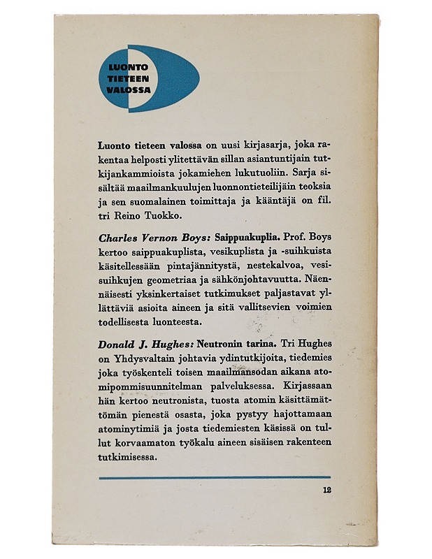 Saippuakuplia - Charles V. Boys - Tietokirjat - 10105485068 - 1