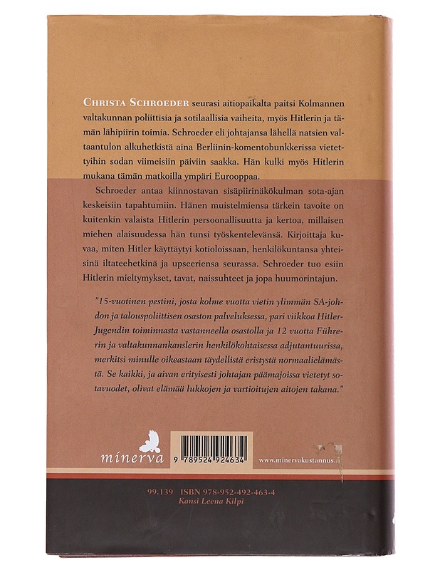 Olin Hitlerin sihteeri - Schroeder, Christa - Elämäkerrat ja muistelmat - 10105485112 - 1