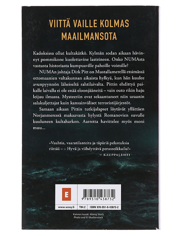 Mustanmeren hauta - Cussler, Clive - Jännitys ja dekkarit - 10105485259 - 1