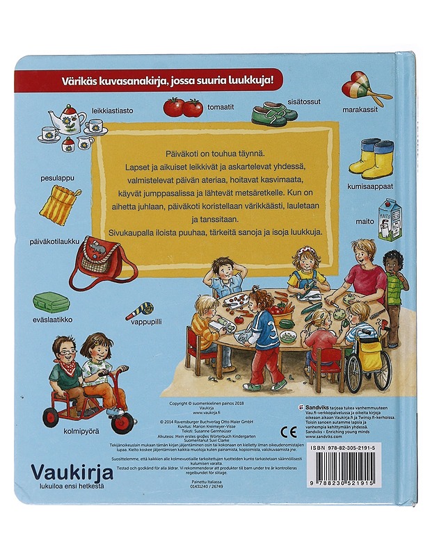 Oma kuvasanakirjani : päiväkoti - Gernhaüser, Susanne - Lastenkirjat - 10105485285 - 1