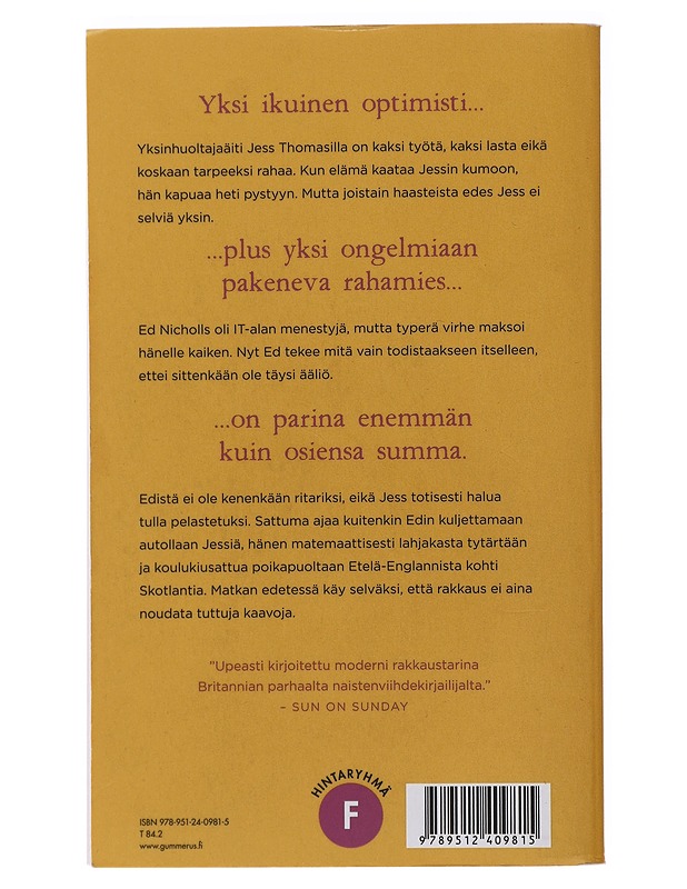 Parillisia ja parittomia - Moyes, Jojo - Romaanit ja novellit - 10105485337 - 1