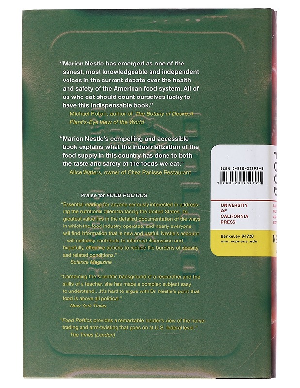 Safe food : bacteria, biotechnology, and bioterrorism - Nestle, Marion - Tietokirjat ja oppaat - 10105485380 - 1