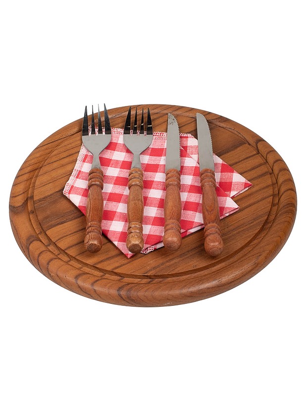 Leikkuu-tarjoilualunen ja aterinsetti - Tarjoiluastiat - 10105485441 - 0