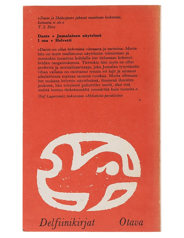 Dante - Jumalainen näytelmä (Helvetti, Kiirastuli, Paratiisi)  - Runot ja näytelmät - 10105485468 - 1