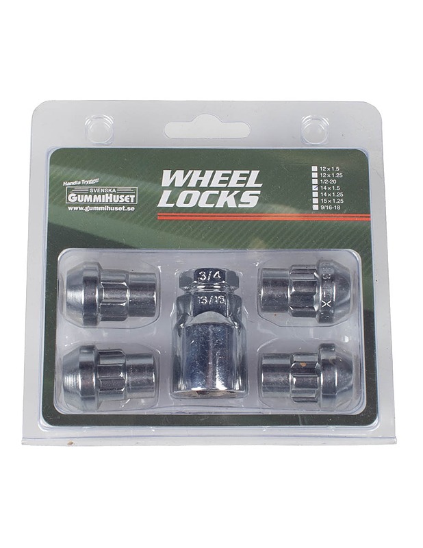 SVENSKA GUMMIHUSET Wheel locks lukkopulttisarja - Muut urheiluvälineet ja vapaa-aika - 10105485507 - 0