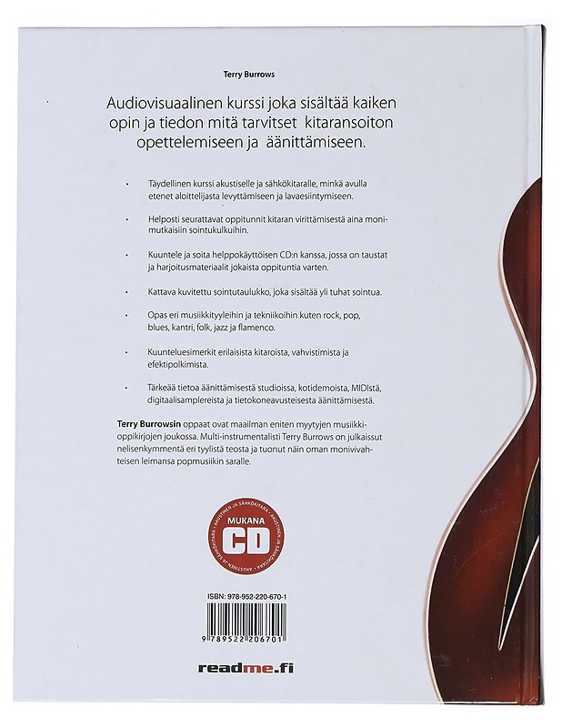 Suuri kitarakirja : audiovisuaalinen kurssi - Burrows, Terry - Musiikki- ja elokuvakirjat - 10105485535 - 1