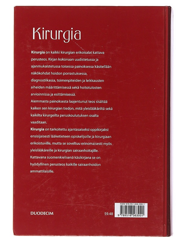 Kirurgia - Leppäniemi, Ari - Tietokirjat ja oppaat - 10105485593 - 1