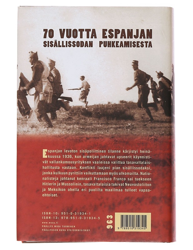 Taistelu Espanjasta : Espanjan sisällissota 1936-1939 - Beevor, Antony - Historiakirjat - 10105485611 - 1