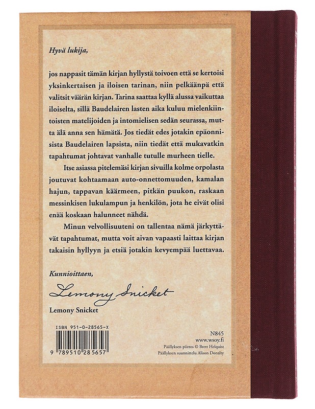 Käärmekammio - Snicket, Lemony - Nuorten kirjat - 10105485625 - 1
