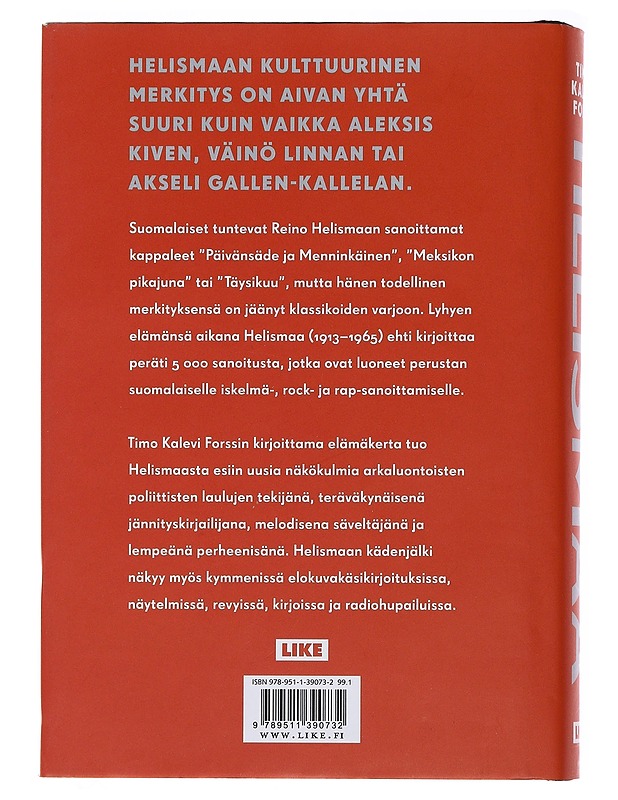 Helismaa : sanoittajamestarin värikäs ja traaginen elämä - Forss, Timo Kalevi - Elämäkerrat ja muistelmat - 10105485674 - 1