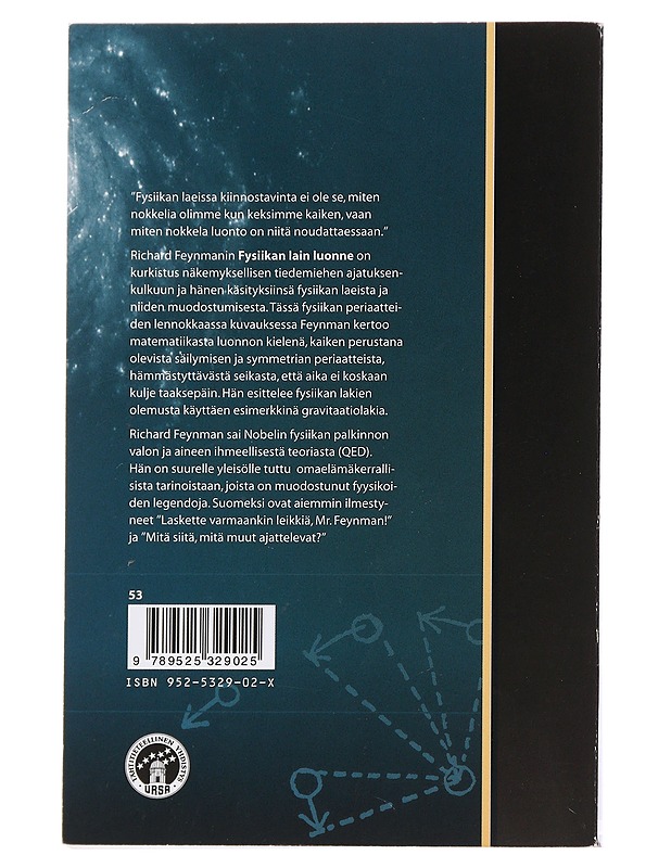 Fysiikan lain luonne - Richard P. Feynman - Tietokirjat - 10105485689 - 1