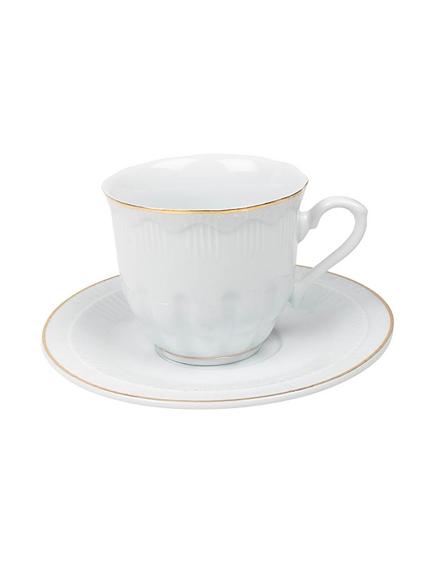 Posliininen kahvikuppisetti, 3 osaa - Lautaset ja kulhot - 10105485714 - 1