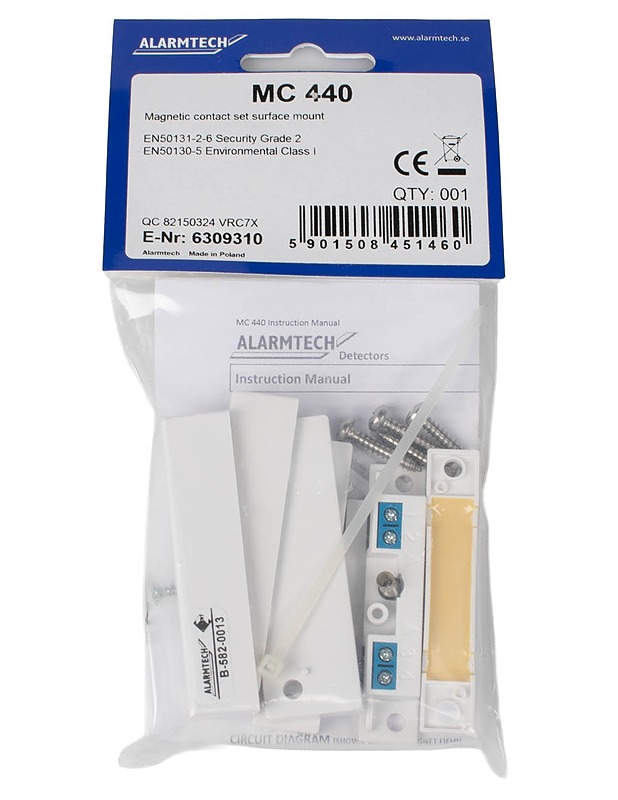 ALARMTECH MC 440 magneettikosketin - Rakennustarvikkeet - 10105485730 - 0