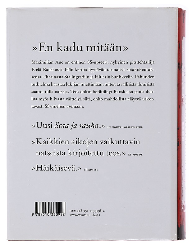 Hyväntahtoiset - Littell, Jonathan - Historiakirjat - 10105485729 - 1