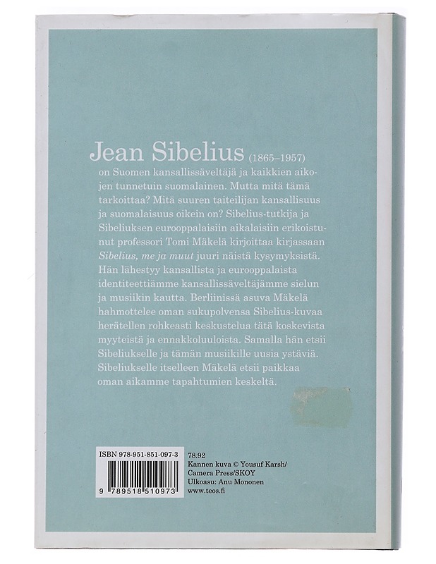 Sibelius, me ja muut - Tomi Mäkelä - Elämäkerrat ja muistelmat - 10105485762 - 1