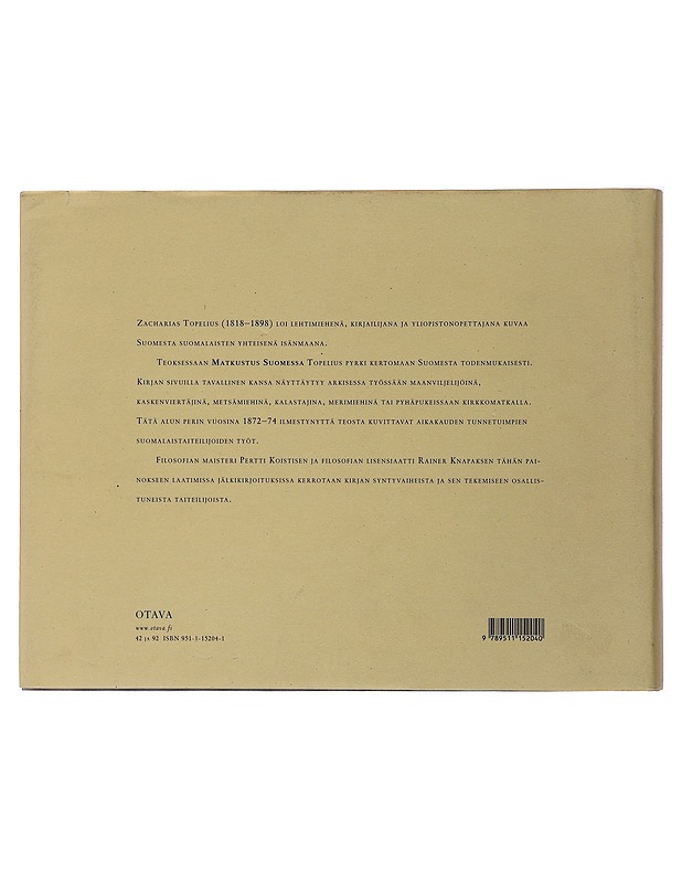 Matkustus Suomessa - Topelius, Zacharias - Historiakirjat - 10105485807 - 1