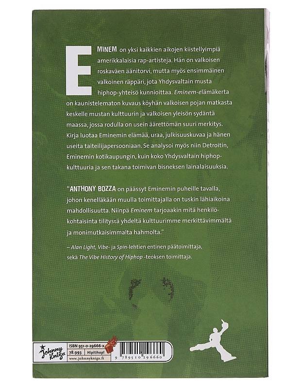 Eminem - Bozza, Anthony - Musiikki- ja elokuvakirjat - 10105486078 - 1