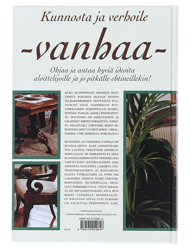 Kunnosta ja verhoile vanhaa - Hauta-aho, Juha - Tietokirjat ja oppaat - 10105486089 - 1