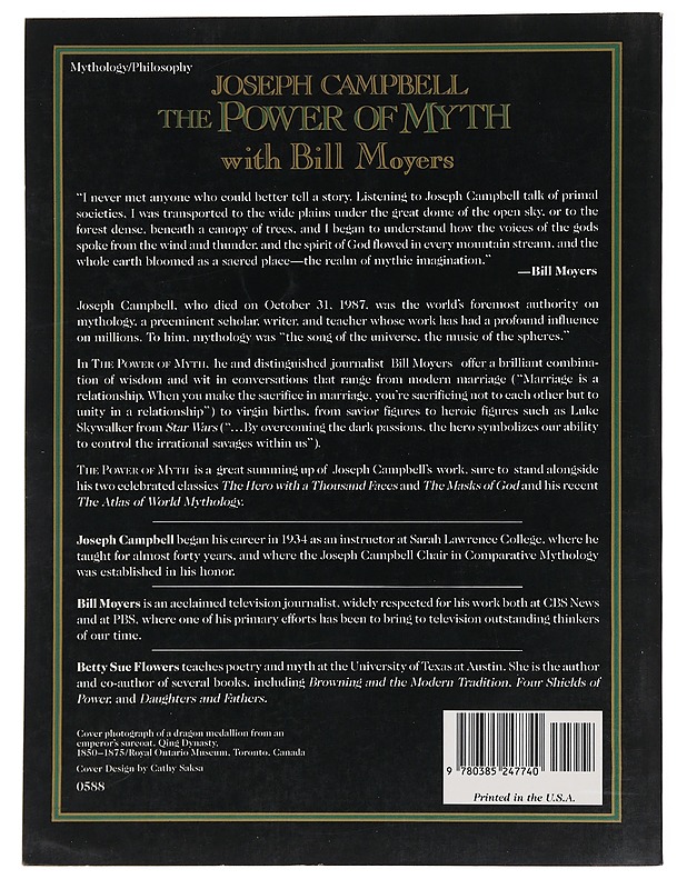 The power of myth - Campbell, Joseph - Historiakirjat - 10105486094 - 1