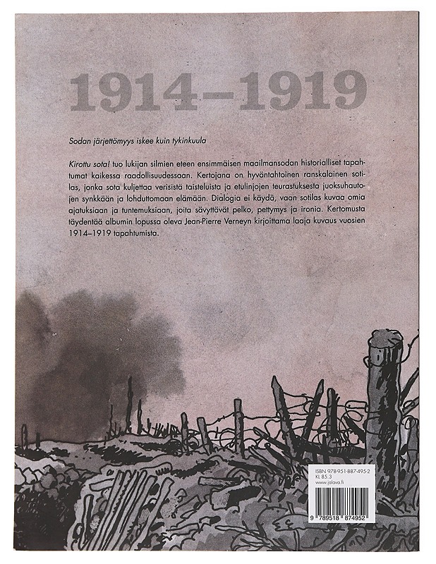 Kirottu sota! : 1914-1919 - Tardi, Jacques - Sarjakuvat - 10105486096 - 1