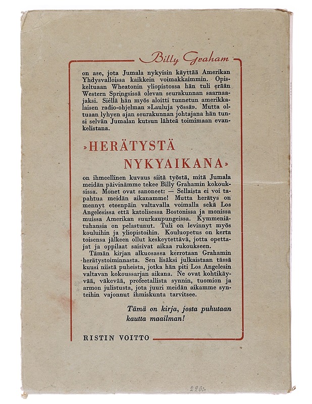 Herätystä nykyaikana - Billy Graham - Elämäkerrat ja muistelmat - 10105486117 - 1