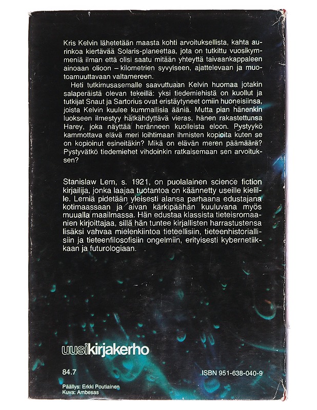 Solaris - Lem, Stanislaw - Romaanit ja novellit - 10105486121 - 1