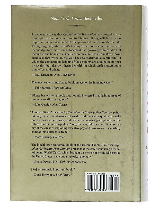 Capital in the twenty-first century - Piketty, Thomas - Historiakirjat - 10105486128 - 1