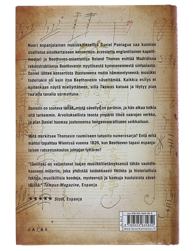 Kymmenes sinfonia - Gelinek, Joseph, salanimi - Jännitys ja dekkarit - 10105486147 - 1