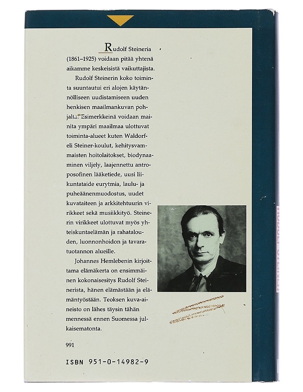 Rudolf Steiner - Hemleben, Johannes - Elämäkerrat ja muistelmat - 10105486157 - 1