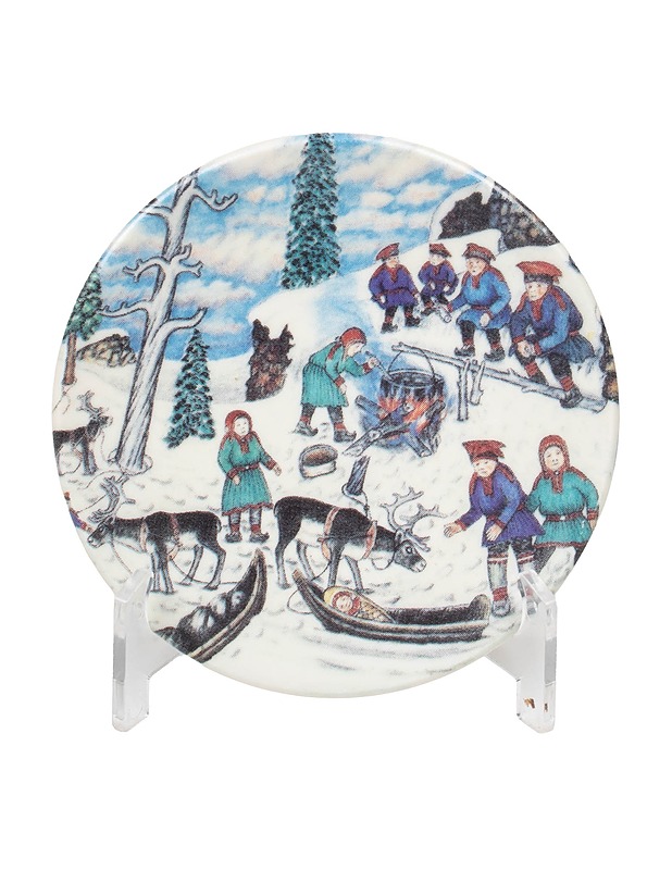 ARABIA Lappalaiset tauolla seinälautanen - Designsuosikit - 10105486187 - 0