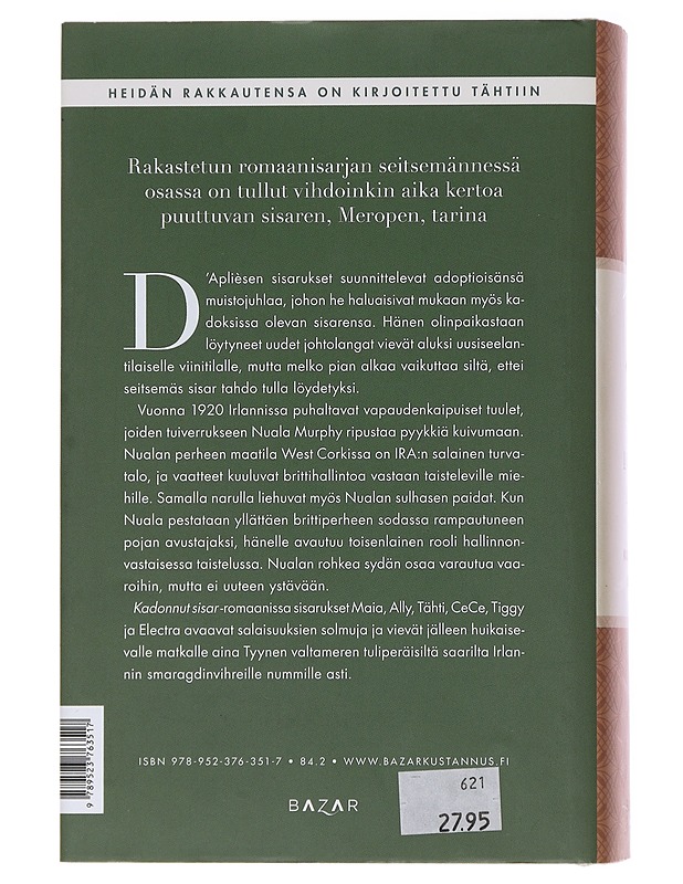 Kadonnut sisar - Riley, Lucinda - Romaanit ja novellit - 10105486200 - 1