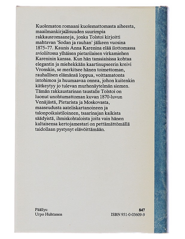 Anna Karenina : romaani. 1 - Tolstoi, Leo - Romaanit ja novellit - 10105486202 - 1