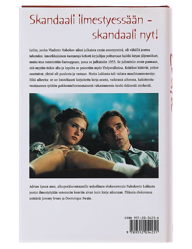 Lolita - Nabokov, Vladimir - Romaanit ja novellit - 10105486206 - 1